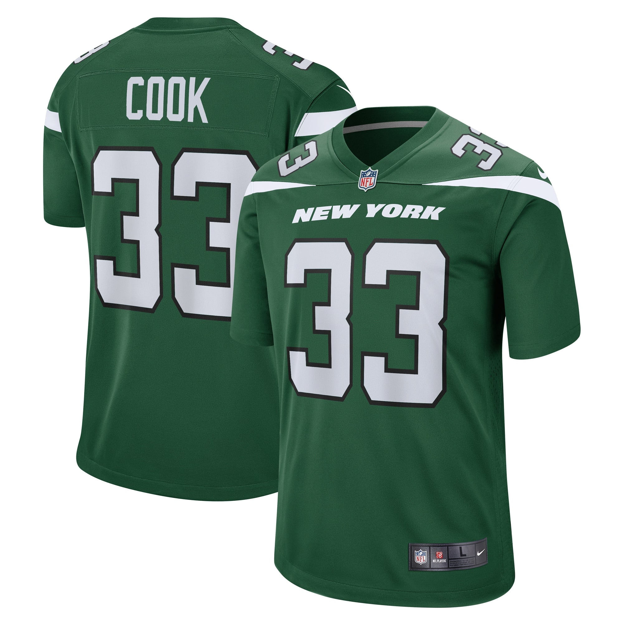 Dalvin Cook New York Jets Nike Legacy Player Jersey - White/Green