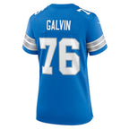 Connor Galvin Detroit Lions Nike Women's Team Game Jersey -  Blue