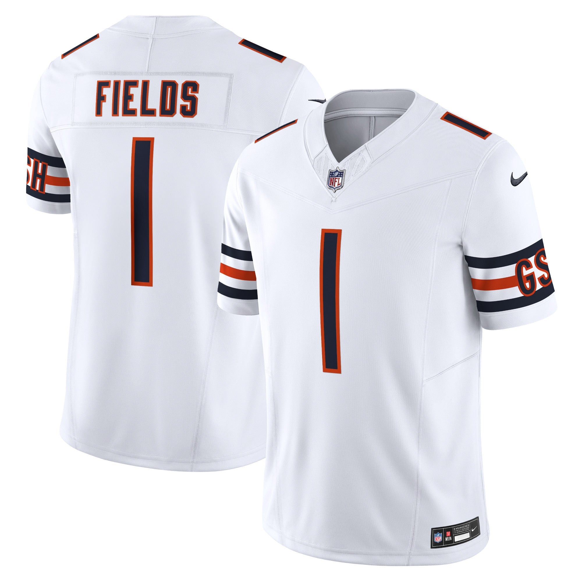 Justin Fields Chicago Bears Nike Vapor F.U.S.E. Limited Jersey - Navy/Orange/White