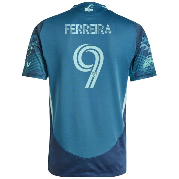Jesus Ferreira Seattle Sounders FC adidas 2025 The Salish Sea Kit Authentic Player Jersey - Blue