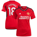 Casemiro Manchester United adidas Women's 2023/24 Home Replica Player Jersey - Red/Green