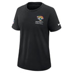 Jacksonville Jaguars Nike Women's 2025 NFL Crucial Catch Tri-Blend Dri-FIT T-Shirt - Black