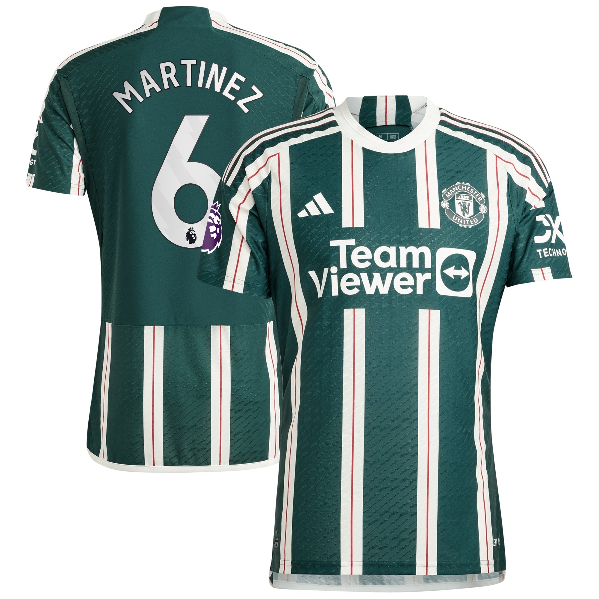 Lisandro Martínez Manchester United adidas 2023/24 Home Authentic Player Jersey - Red/Green