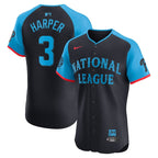 Bryce Harper National League Nike 2024 MLB All-Star Game Elite Player Jersey - Navy