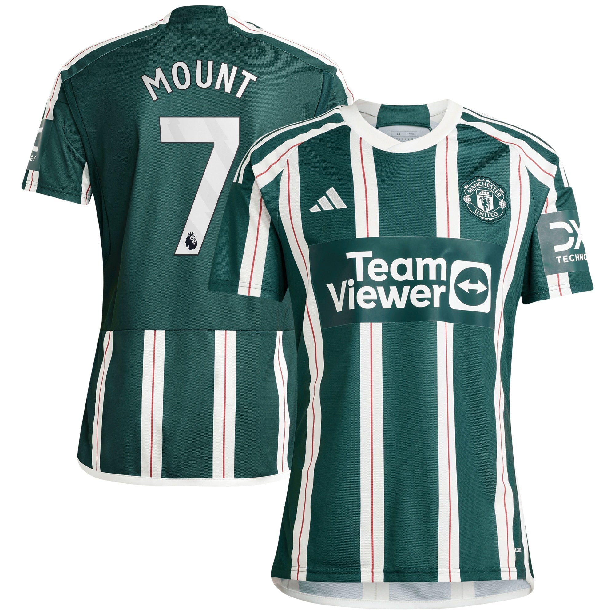 Mason Mount Manchester United adidas 2023/24 Home Replica Player Jersey - Red/Green