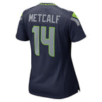 DK Metcalf Seattle Seahawks Nike Women's Team Game Jersey - College Navy