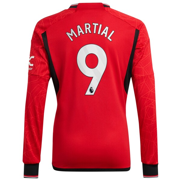 Anthony Martial Manchester United adidas 2023/24 Home Replica Long Sleeve Player Jersey - Red