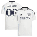 San Diego FC adidas Youth 2025 Woven Into One Replica Custom Jersey - White