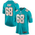 Robert Hunt Miami Dolphins Nike Game Jersey - Aqua