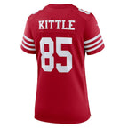 George Kittle San Francisco 49ers Nike Women's Super Bowl LVIII Game Jersey - Scarlet
