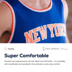 RJ Barrett New York Knicks  Replica Fast Break Jersey Blue - Icon Edition