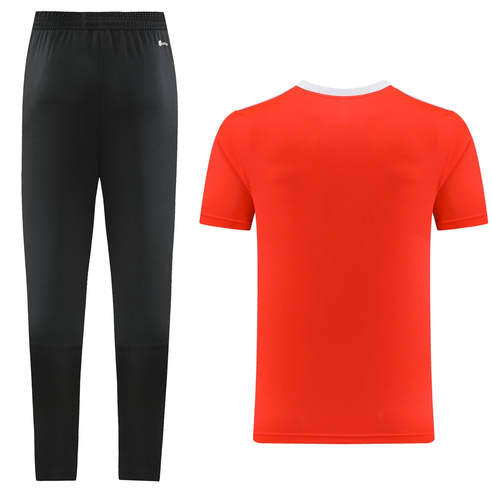Adidas Short Sleeve Training Jersey Set - AD05- Vibrant Orange/Black