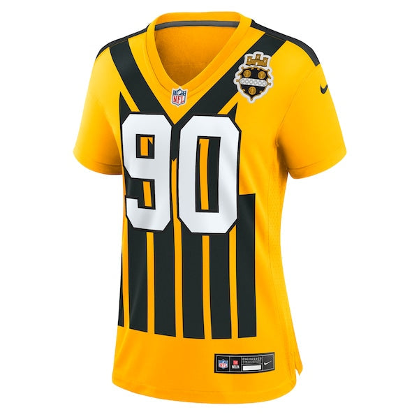T.J. Watt Pittsburgh Steelers Nike Women's Alternate 1933 Throwback Game Jersey - Gold/Black