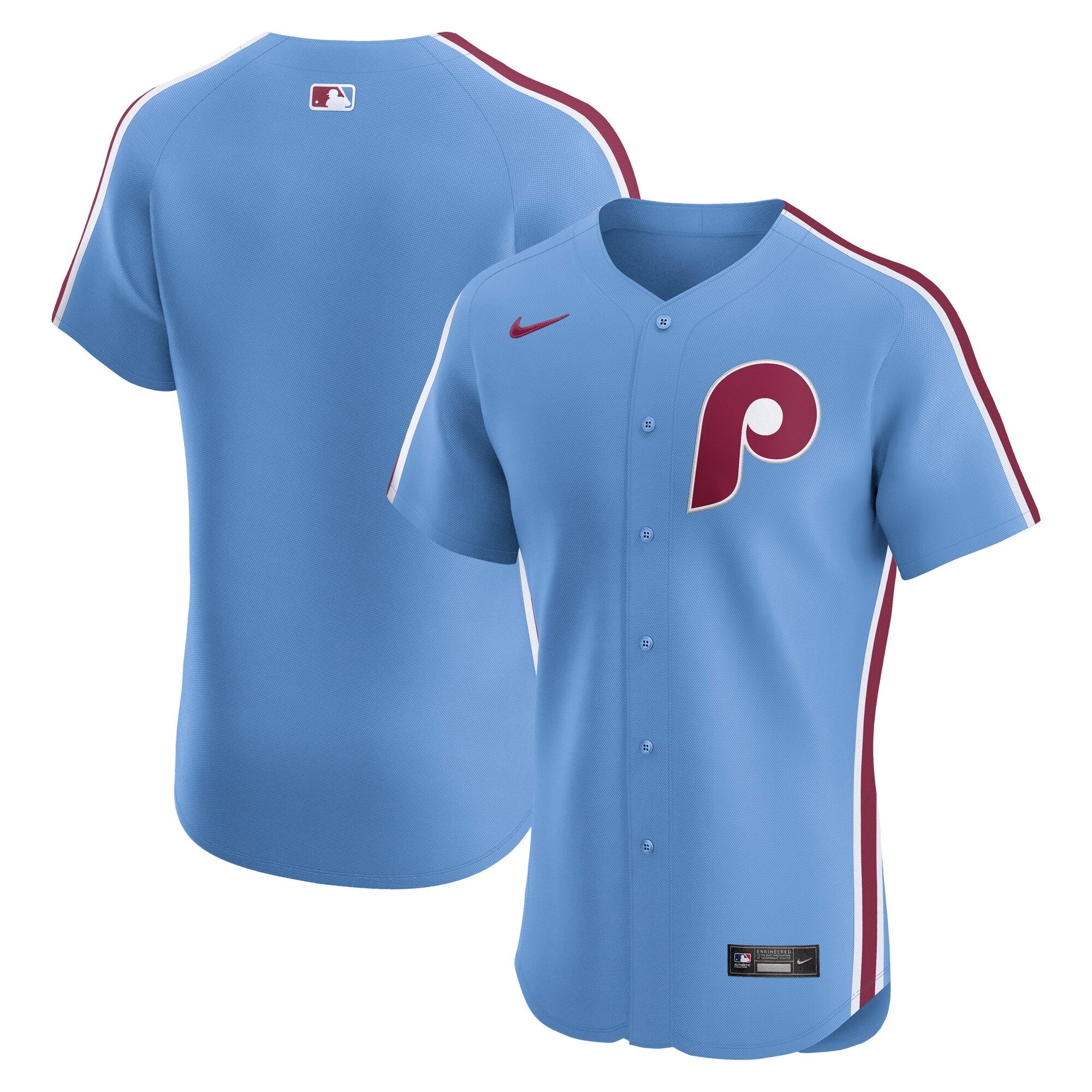 Philadelphia Phillies Nike Home Elite Jersey - White/Cream/Light Blue