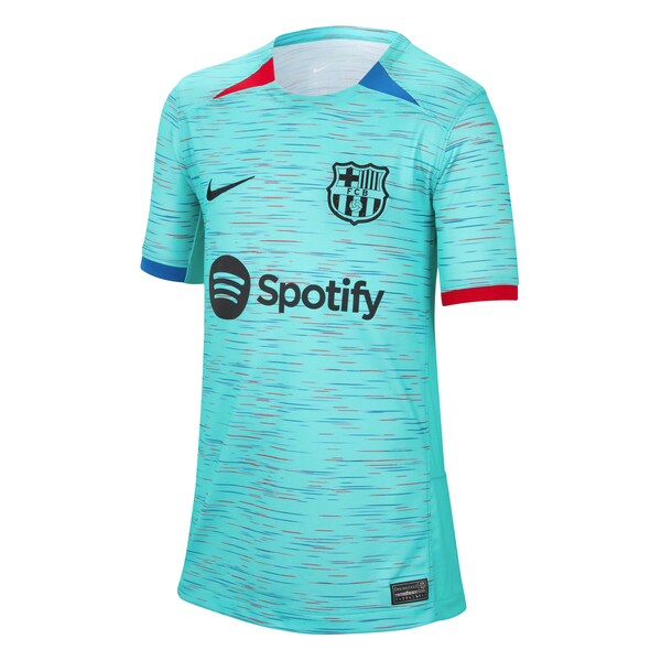 Ilkay Gündogan Barcelona Nike Youth 2023/24 Third Replica Jersey - Aqua