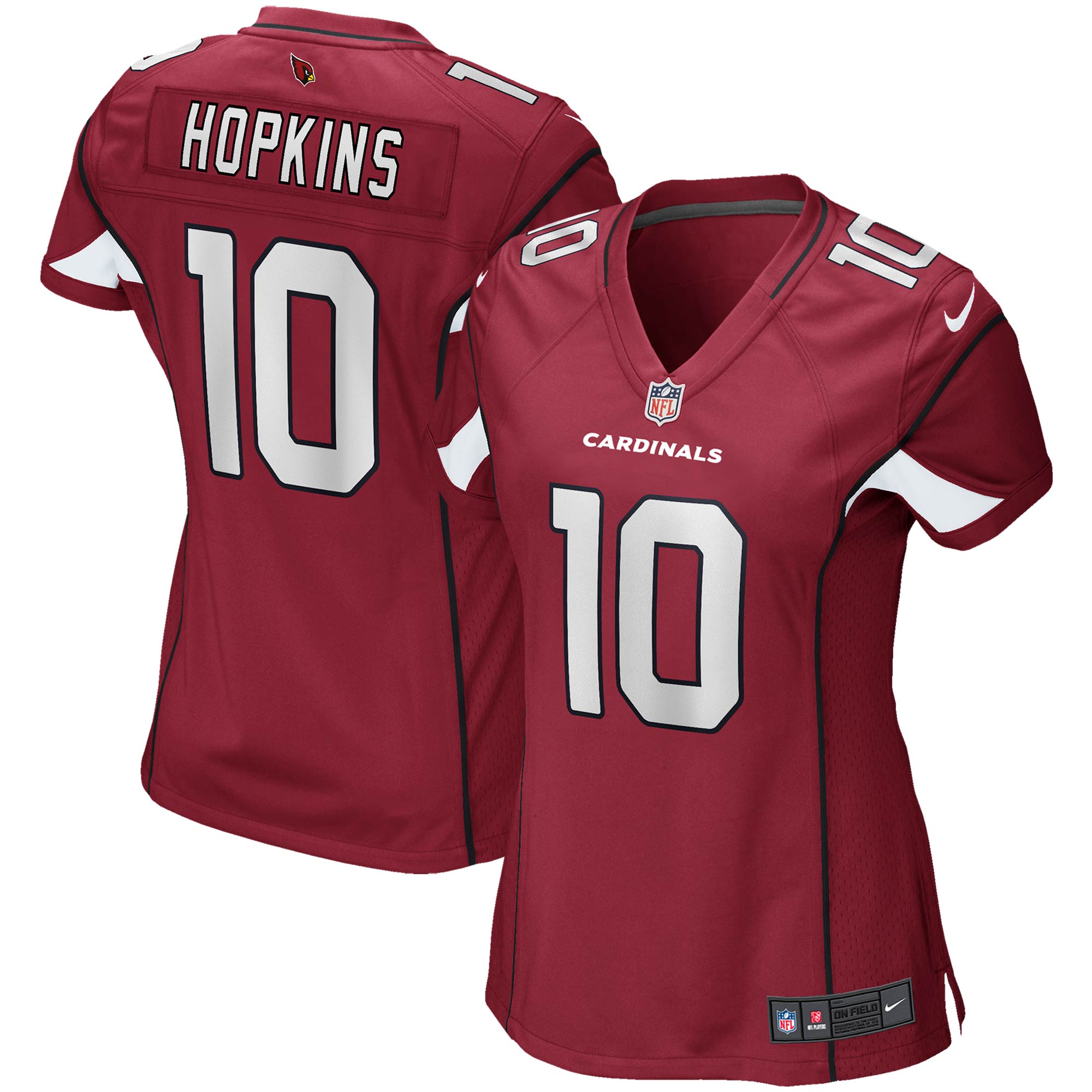 DeAndre Hopkins Arizona Cardinals Nike Women's Game Jersey - Black/Cardinal/White