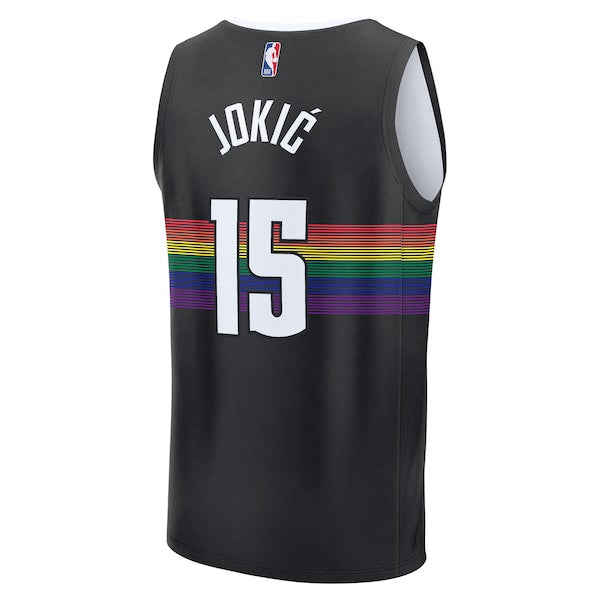 Nikola Jokić Denver Nuggets  2025/26 City Edition Fast Break Jersey - Black