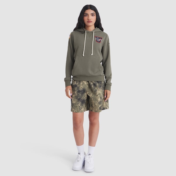 Houston Texans Nike Women's 2025 Salute to Service Sideline Standard Issue Dri-FIT Hoodie - Olive