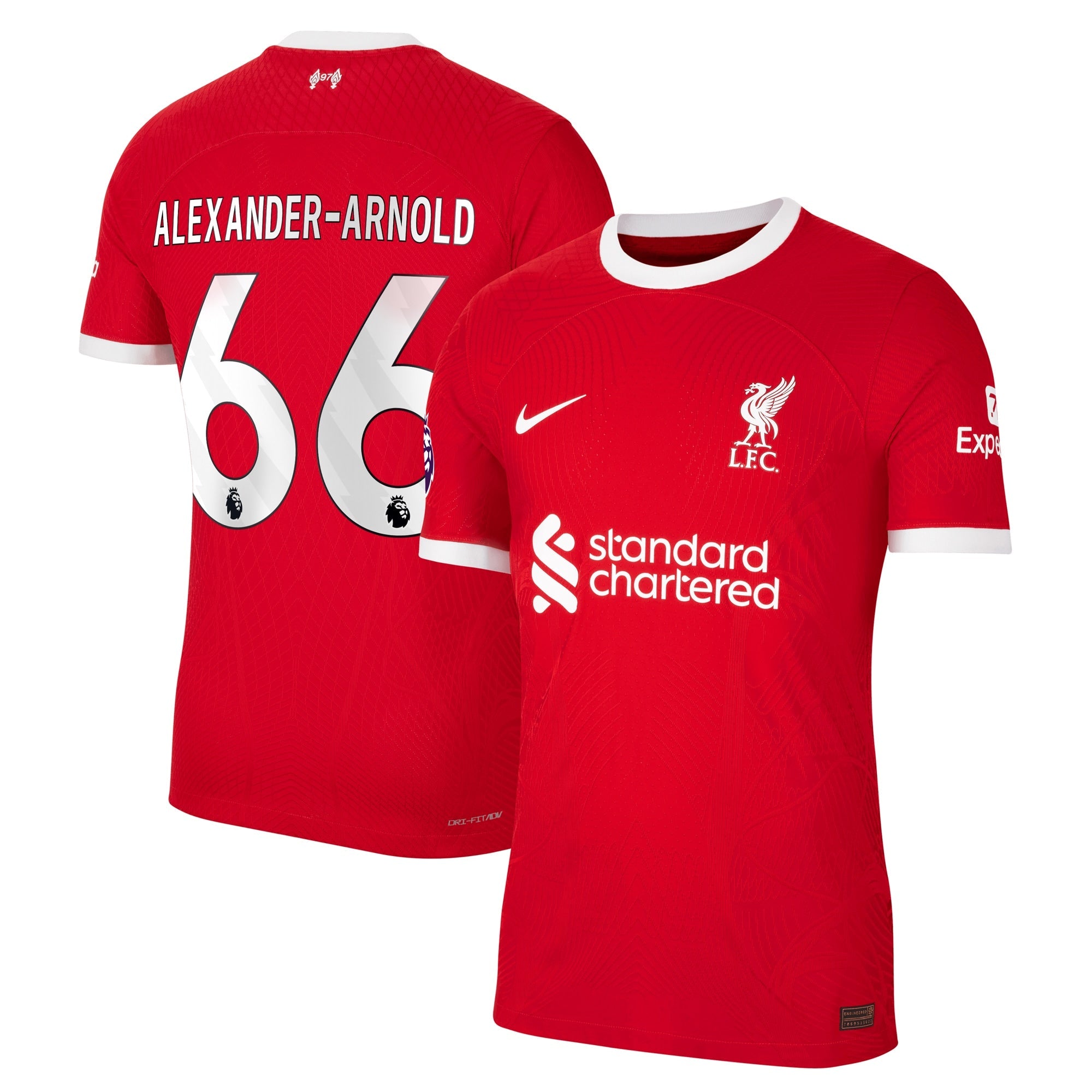 Trent Alexander-Arnold Liverpool Nike 2023/24 Away Authentic Player Jersey - White/Red