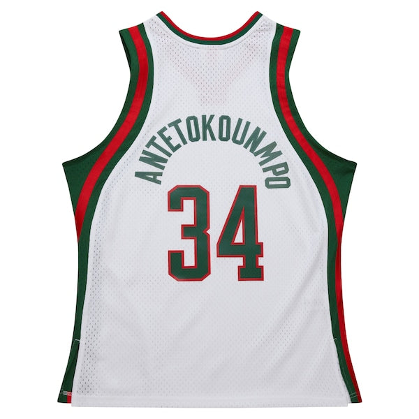 Giannis Antetokounmpo Milwaukee Bucks 2013/14 Hardwood Classics Swingman Jersey - White