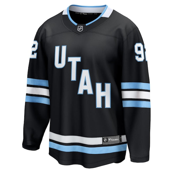 Logan Cooley Utah Hockey Club  Breakaway Player Jersey - Black/White