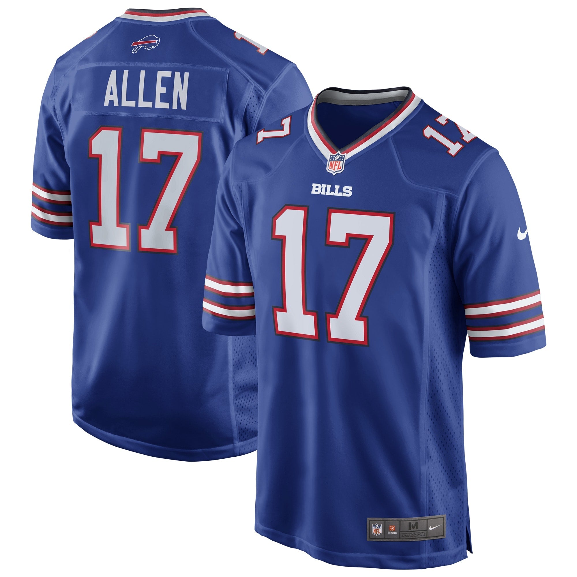 Josh Allen Buffalo Bills Nike Game Player Jersey - White/Red/Royal