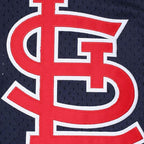 Ozzie Smith St. Louis Cardinals 1994 Authentic Cooperstown Collection Mesh Batting Practice Jersey - Navy/Scarlet