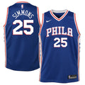 Ben Simmons Philadelphia 76ers Nike Youth Swingman Jersey Royal - Icon Edition/White
