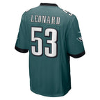Shaquille Leonard Philadelphia Eagles Nike  Game Jersey - Midnight Green