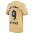 Robert Lewandowski Barcelona Nike Youth 2022/23 Away Replica Player Jersey - Gold