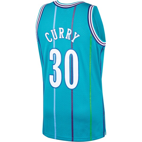 Dell Curry Charlotte Hornets 1992/93 Hardwood Classics Swingman Jersey - Teal