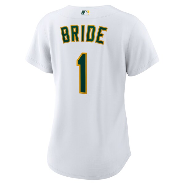Athletics Nike Women's #1 Bride Home Replica Jersey - White