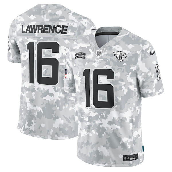 Trevor Lawrence Jacksonville Jaguars Nike 2024 Salute to Service Limited Jersey - Arctic Camo