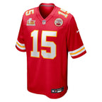 Patrick Mahomes Kansas City Chiefs Nike Super Bowl LIX Game Jersey - Red/White