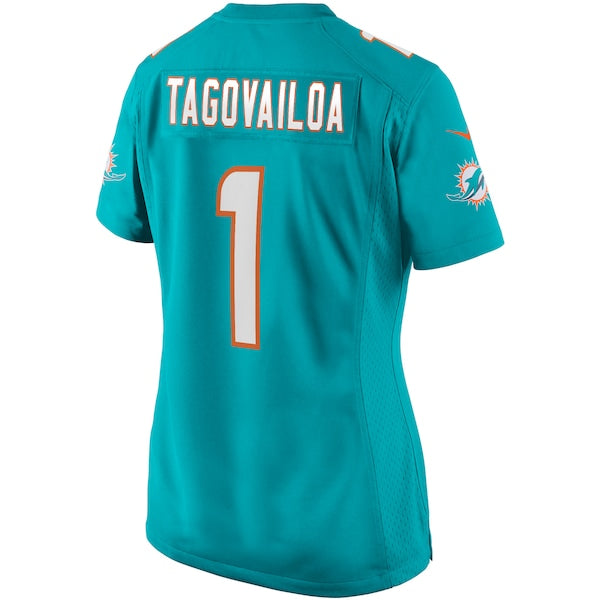 Tua Tagovailoa Miami Dolphins Nike Women's Game Jersey - Aqua/White