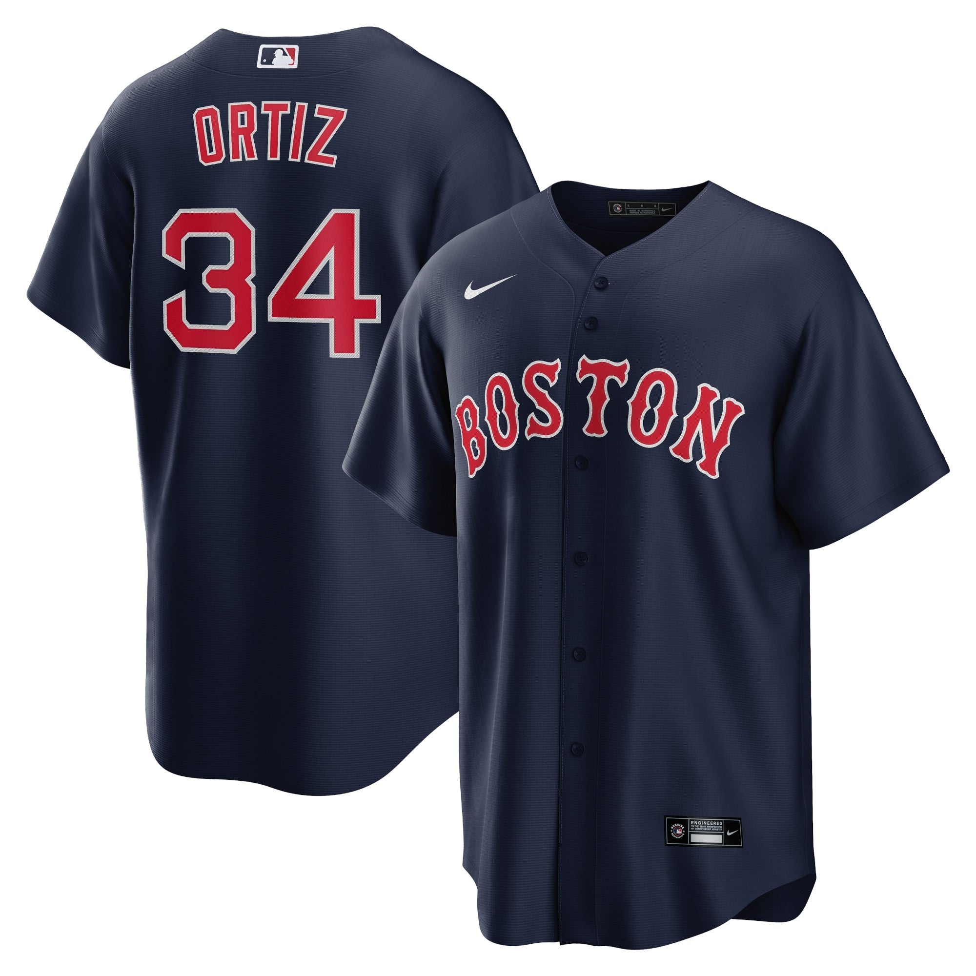 David Ortiz Boston Red Sox Nike Alternate Replica Player Jersey - Red/Gray/Navy/White