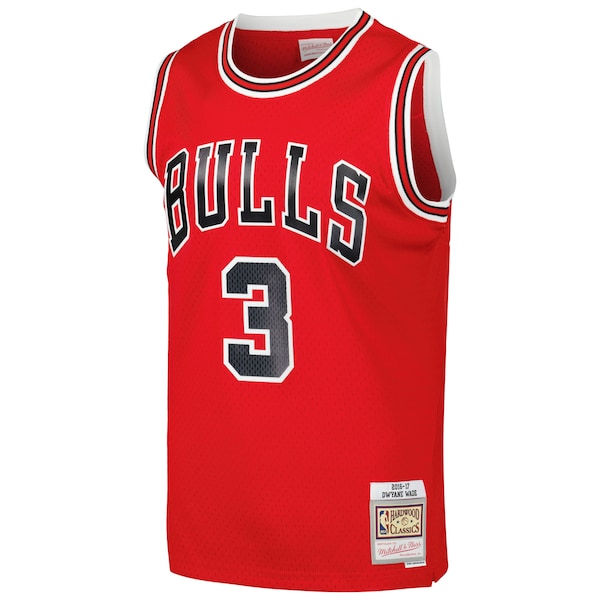 Dwyane Wade Chicago Bulls 2016/17 Hardwood Classics Swingman Jersey - Red