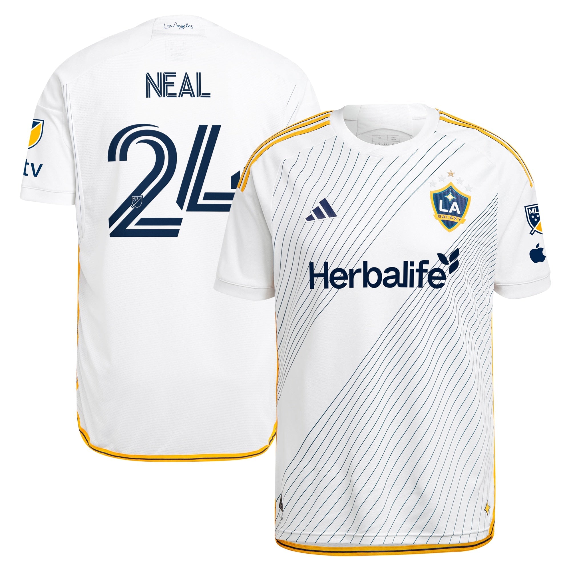 Jalen Neal LA Galaxy adidas 2024 LA Kit Authentic Player Jersey - Green/White