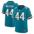 Travon Walker Jacksonville Jaguars Nike Prowler Throwback Player Game Jersey - Teal