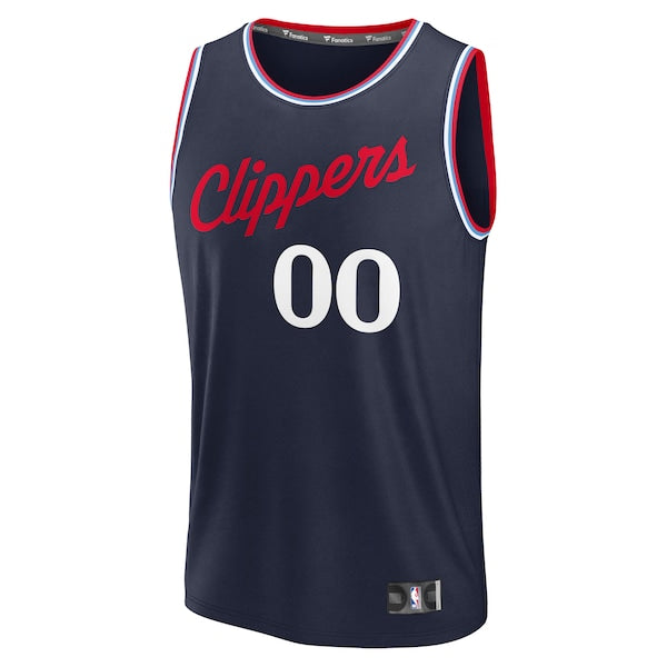 LA Clippers  Fast Break Custom Jersey - Icon Edition - Navy/White/Red