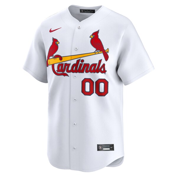 St. Louis Cardinals Nike Home Limited Custom Jersey - White/Light Blue