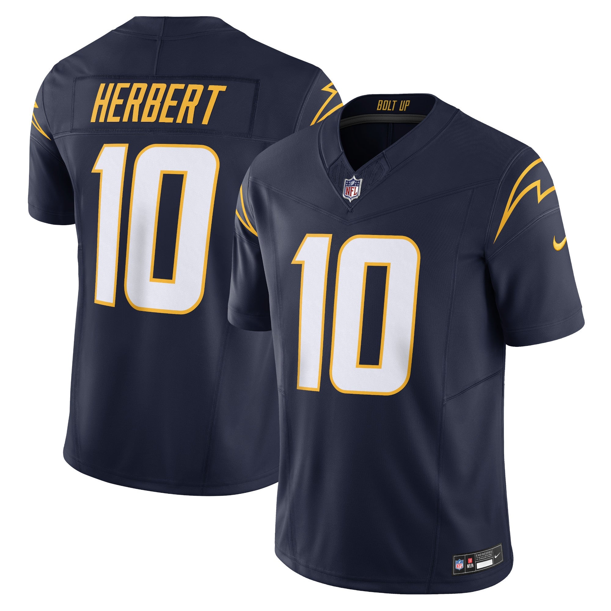 Justin Herbert Los Angeles Chargers Nike Vapor F.U.S.E. Limited Jersey - Royal/Navy/Powder Blue/White