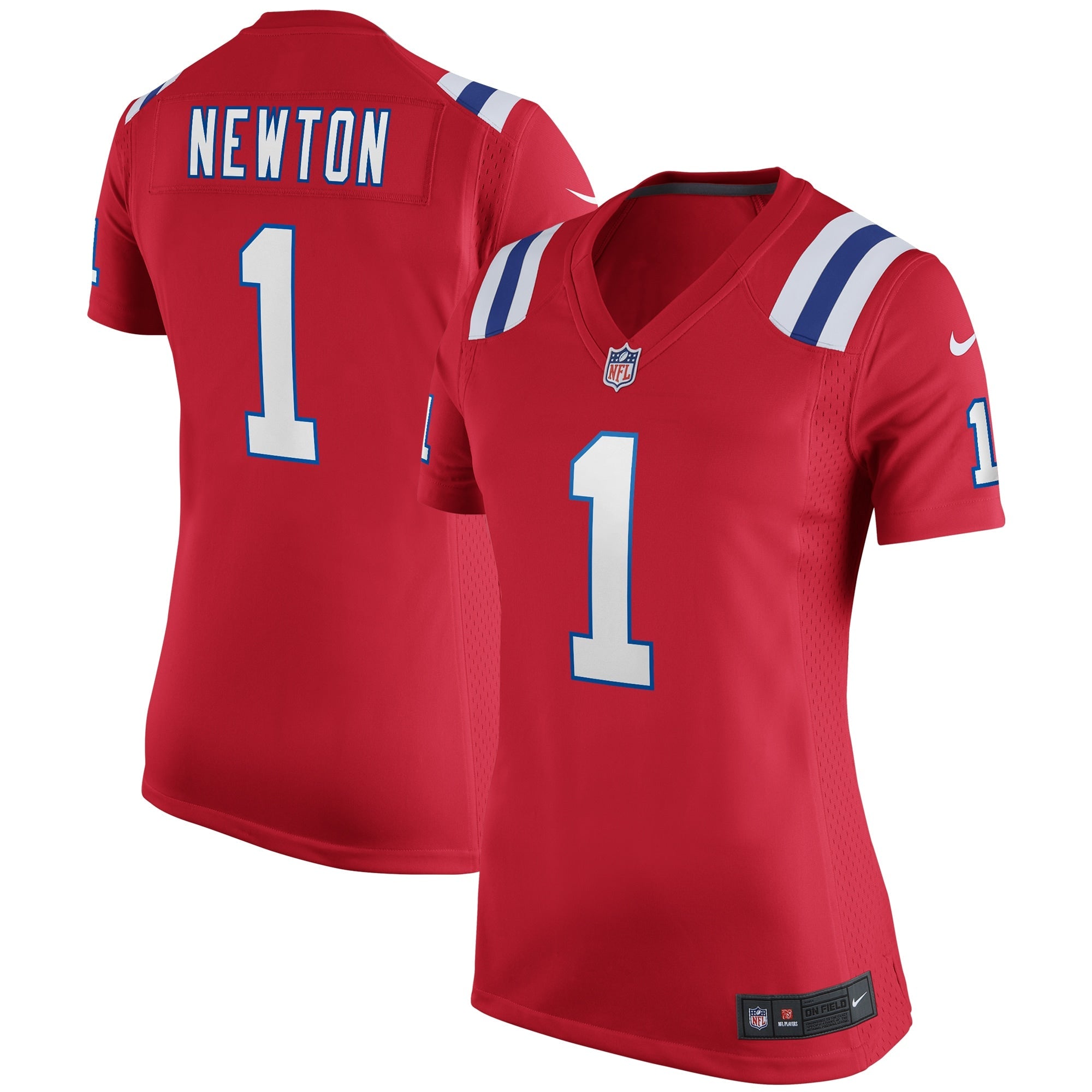 Cam Newton New England Patriots Nike Women's Game Jersey - Navy/Red