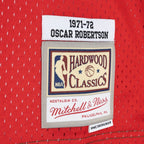 Oscar Robertson Milwaukee Bucks Hardwood Classics 1971/72 Split Swingman Jersey - Green/Red