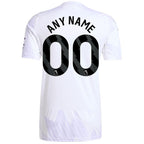 Manchester United adidas 2025/26 Away Replica Custom Jersey - White/Red/Black