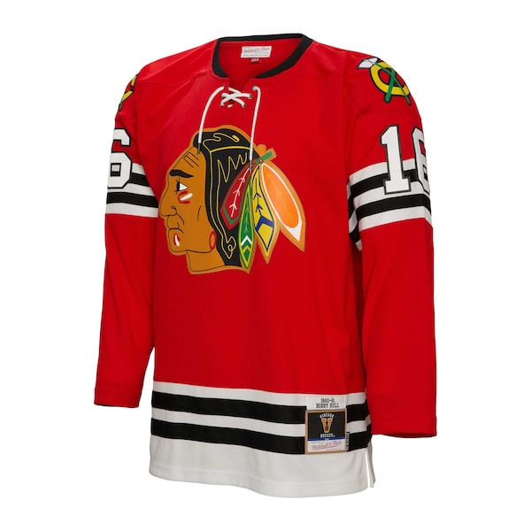 Bobby Hull Chicago Blackhawks  1960/61 Blue Line Player Jersey - Red