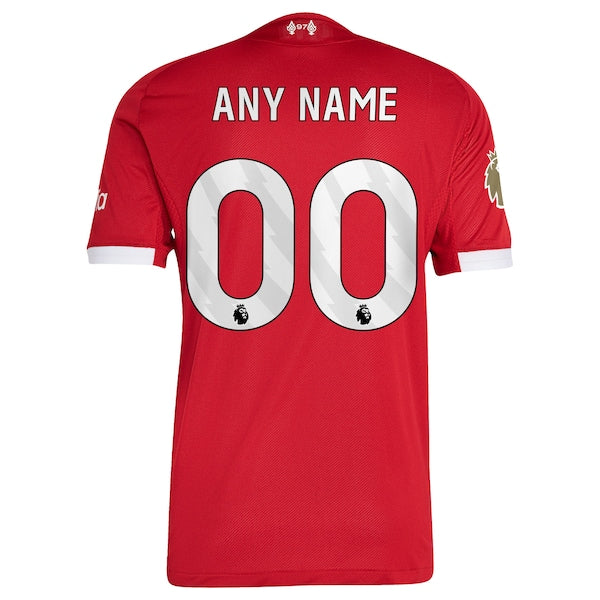 Liverpool adidas  2025/26 Home Custom Authentic Jersey - Red/Green