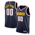 Denver Nuggets Nike Unisex Swingman Custom Jersey Navy - Icon Edition