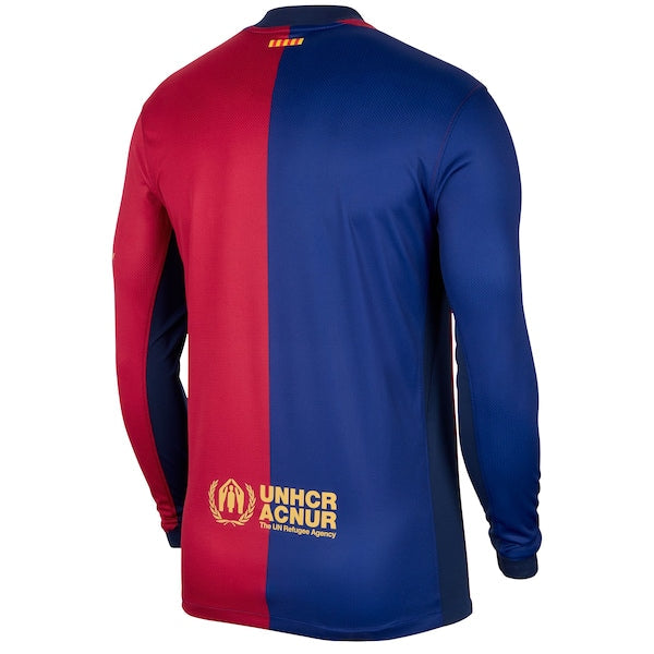 Barcelona Nike 2024/25 Home Long Sleeve Replica Jersey - Royal