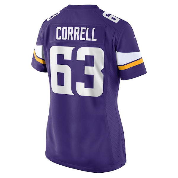 Zeke Correll Minnesota Vikings Nike Women's Team Game Jersey -  Purple